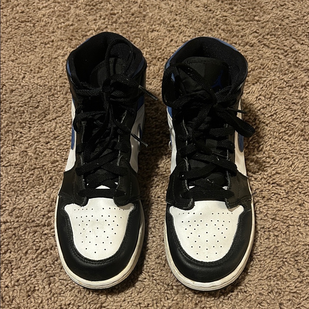 Nike Jordan Black and White High-Top Sneakers
